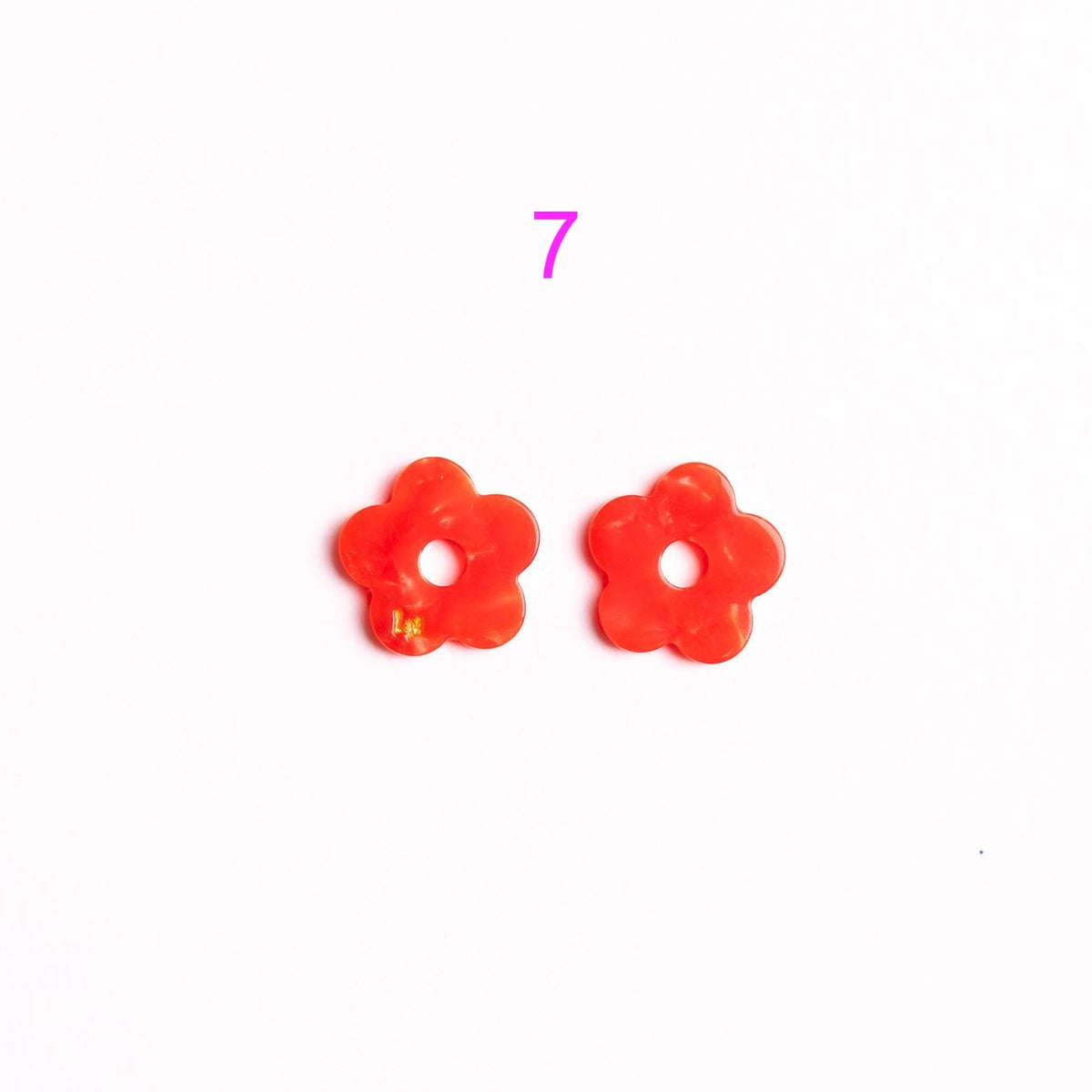 Charms Mini Fleur Acétate | Choisissez votre paire parmi 9 créations