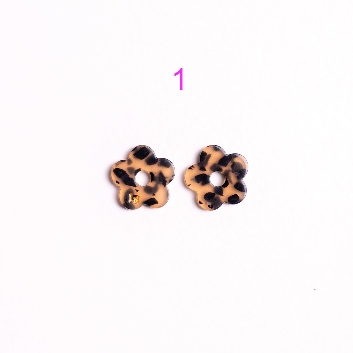 Charms Mini Fleur Acétate | Choisissez votre paire parmi 9 créations