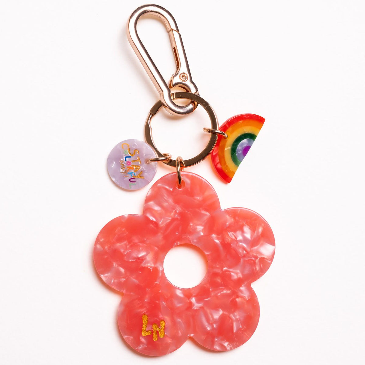 Grigri de Sac Fleur Acétate Pêche