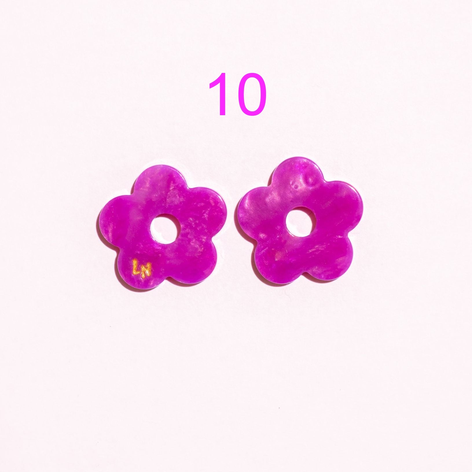 Charms Fleur Acétate | Choisissez votre paire parmi 11 créations