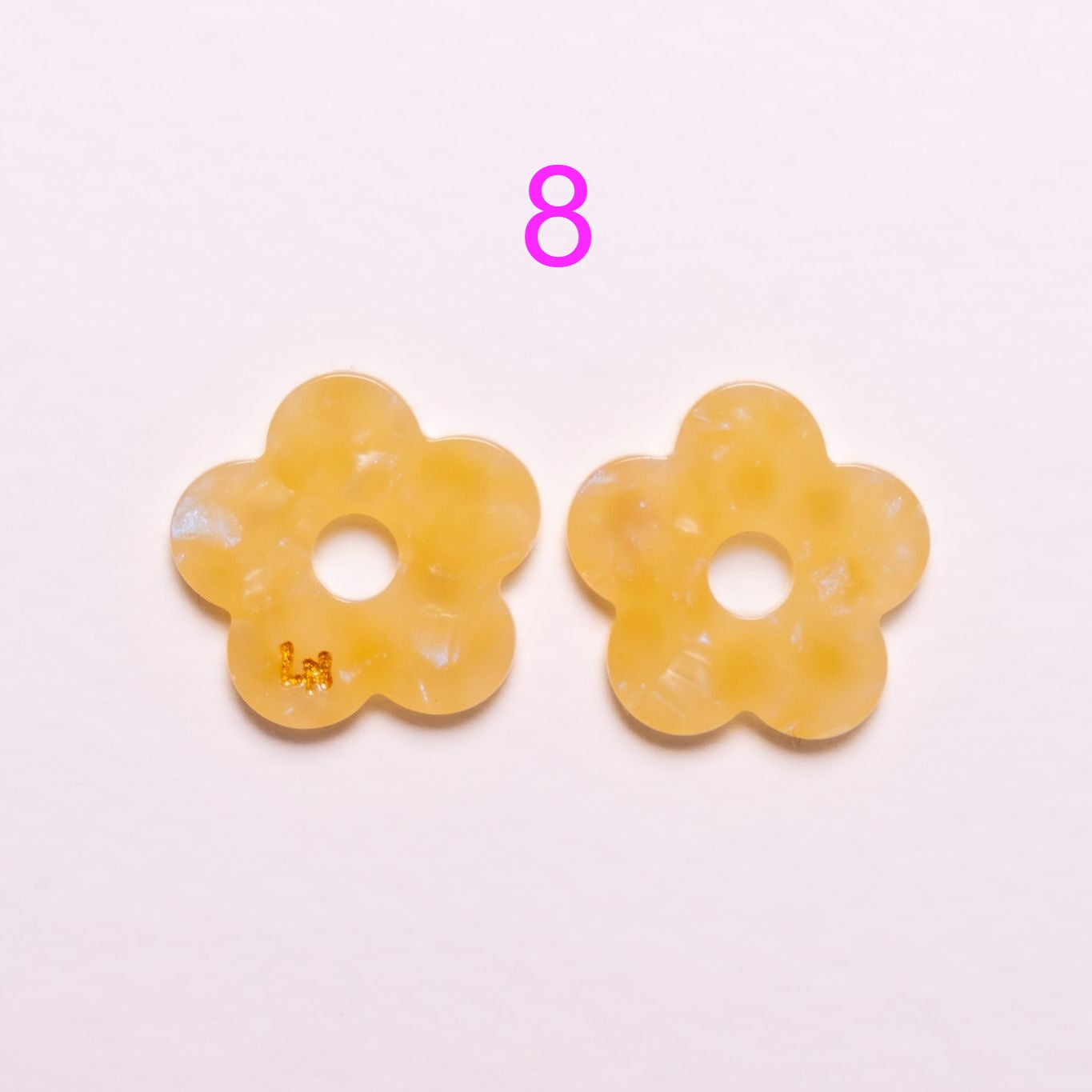 Charms Fleur Acétate | Choisissez votre paire parmi 9 créations