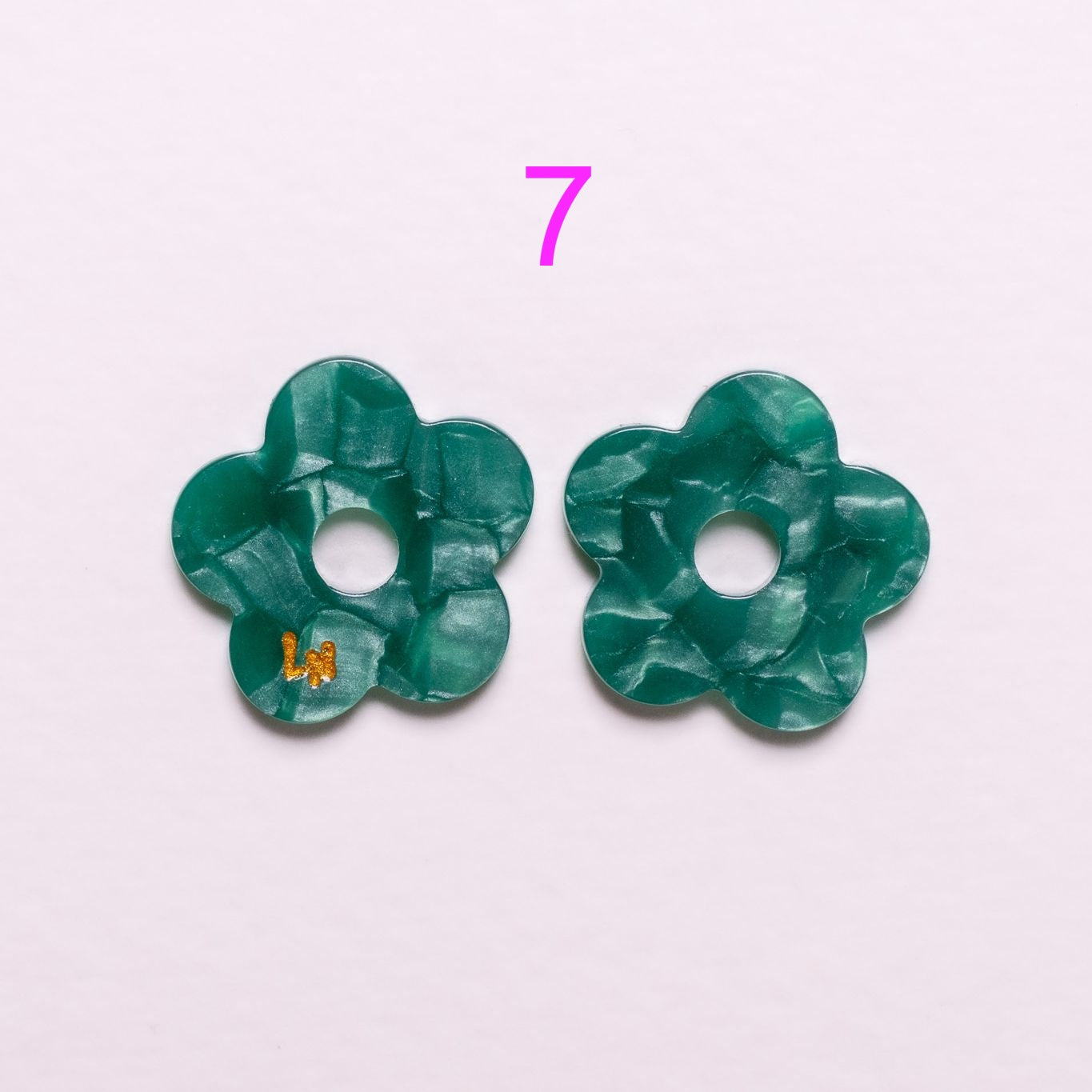 Charms Fleur Acétate | Choisissez votre paire parmi 9 créations
