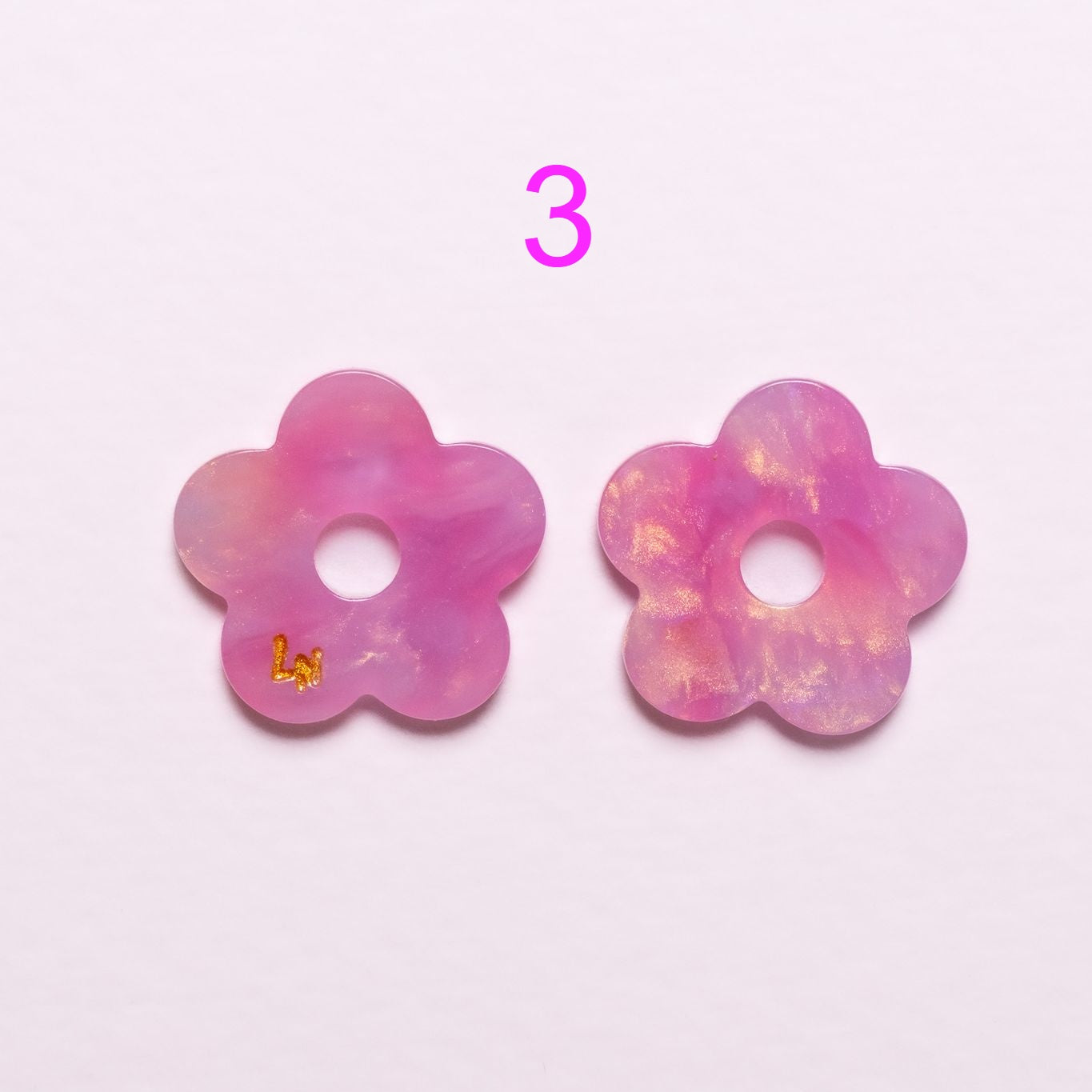 Charms Fleur Acétate | Choisissez votre paire parmi 9 créations