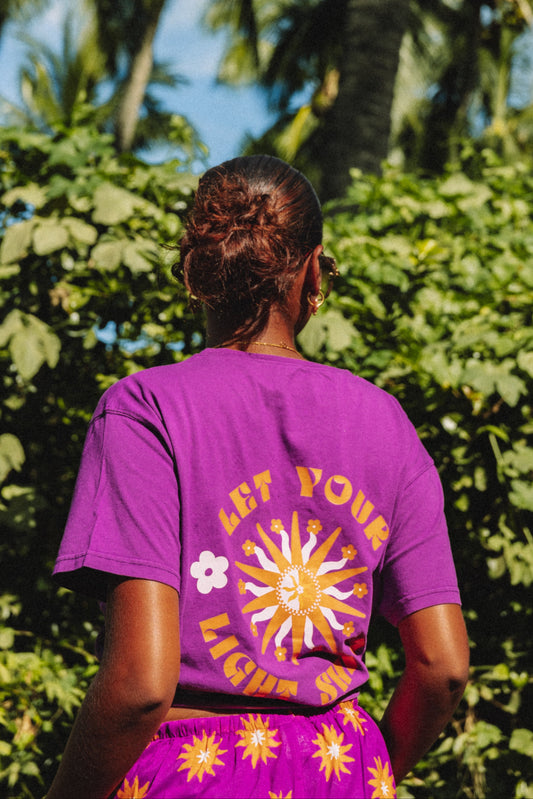 Tee-Shirt Violet - Let You Light Shine