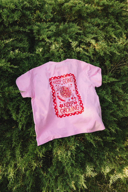 Camiseta Rosa - Sigue Creciendo