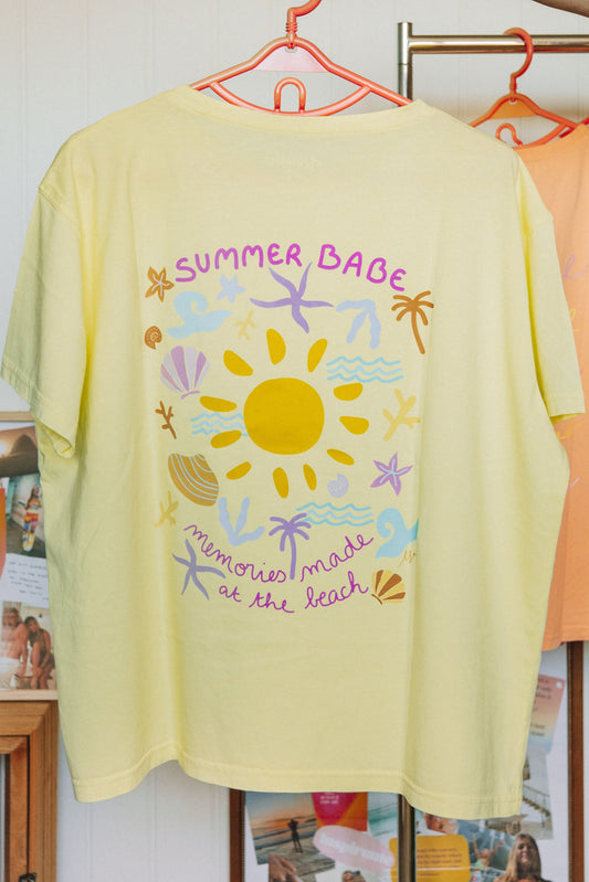 Yellow T-Shirt - Summer Babe