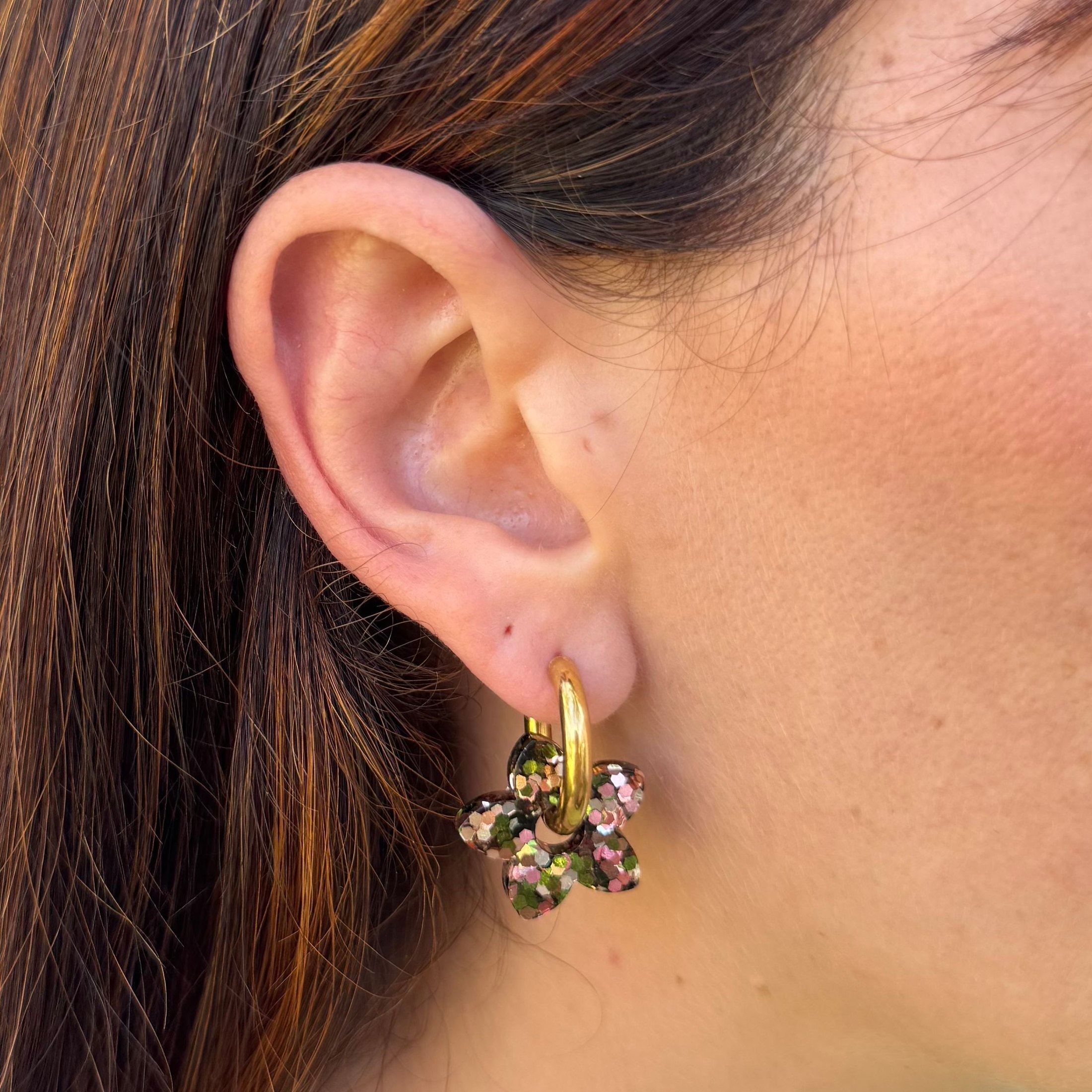 Créoles Tiaré Mix Cuivre Olive