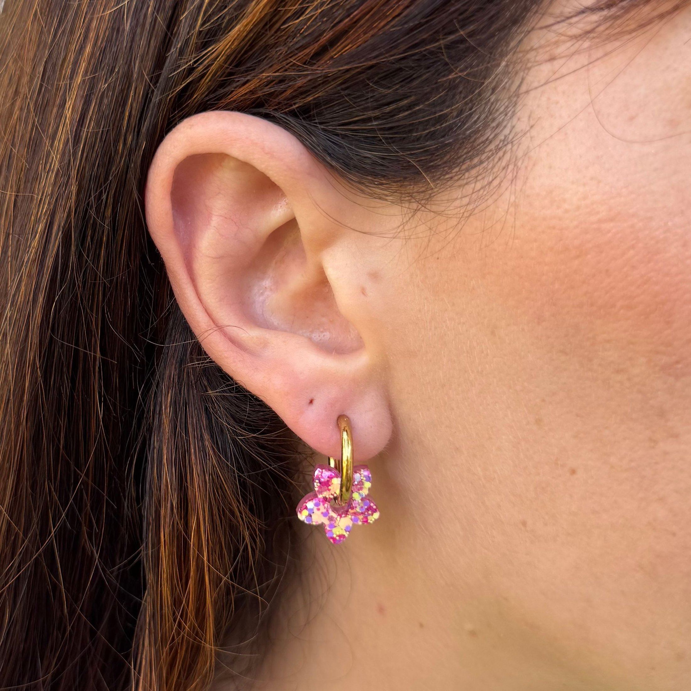 Hoops Mini Tiaré Barbiecore