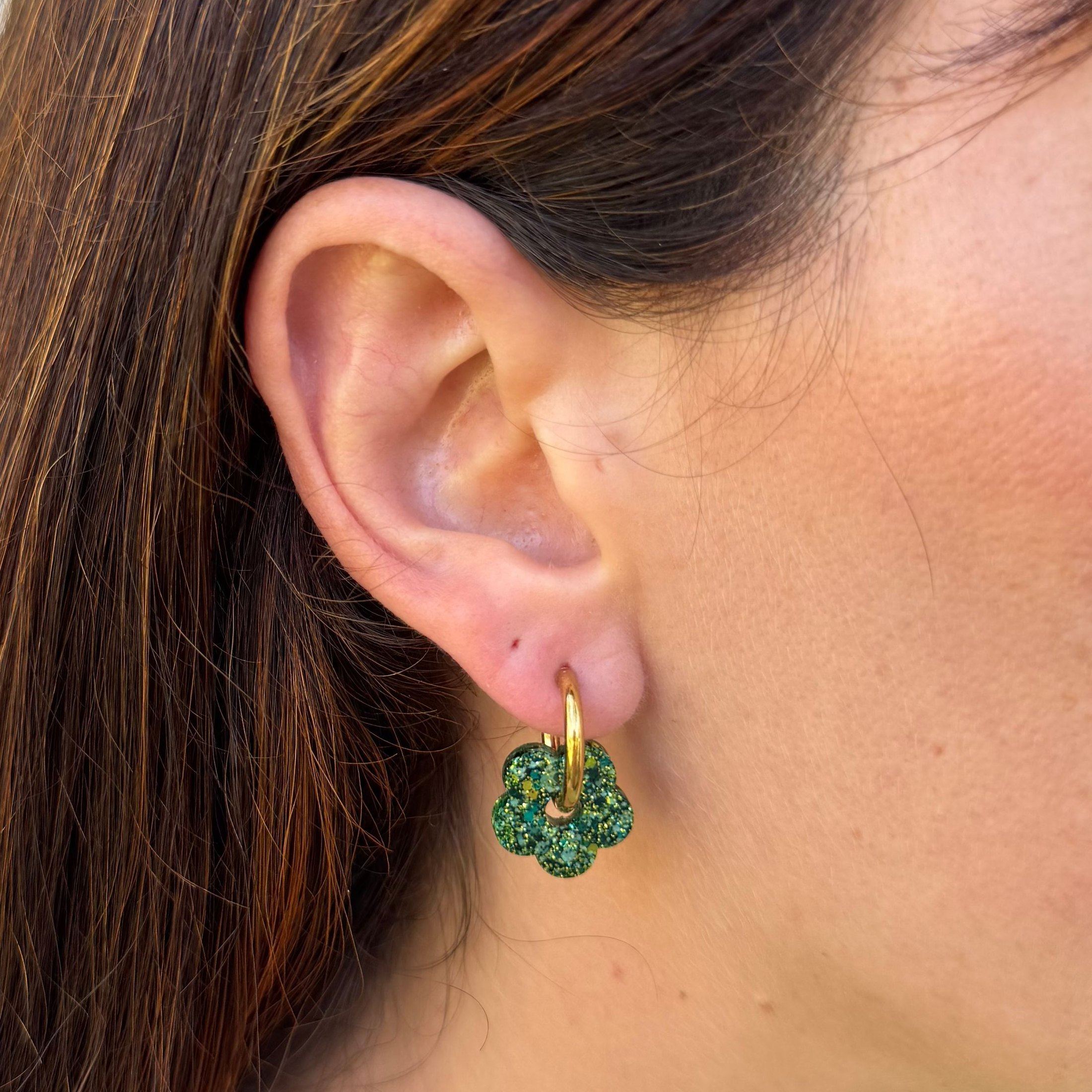 Hoops Mini Flower Mix Green