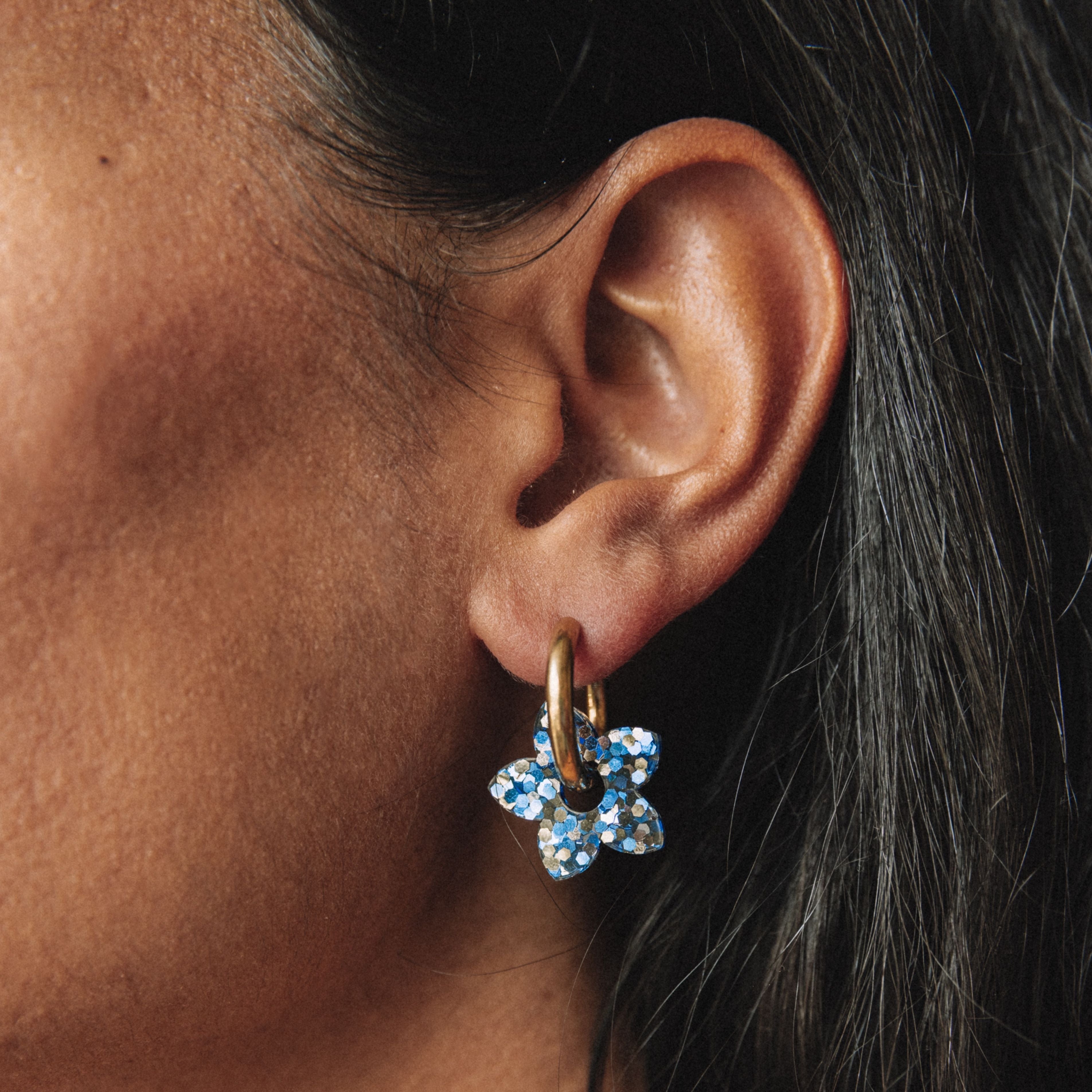 Tiaré Winter Blue Hoops