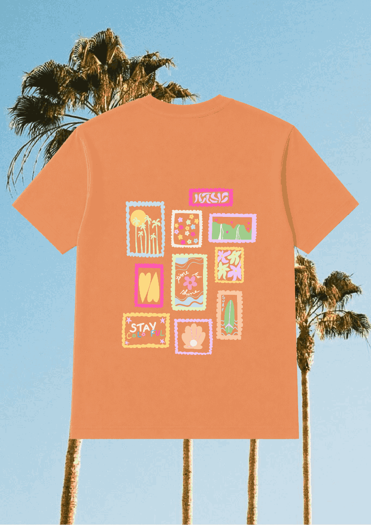 Camiseta Mandarina | Sellos