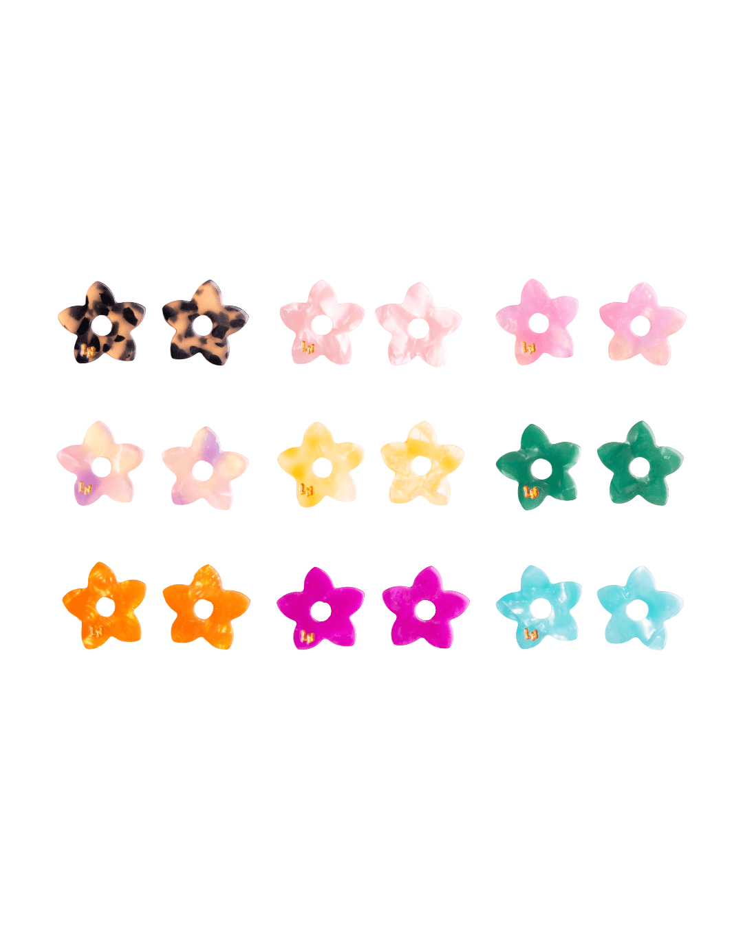 Charms Mini Tiaré in acetato | Scegli la tua coppia tra 9 creazioni