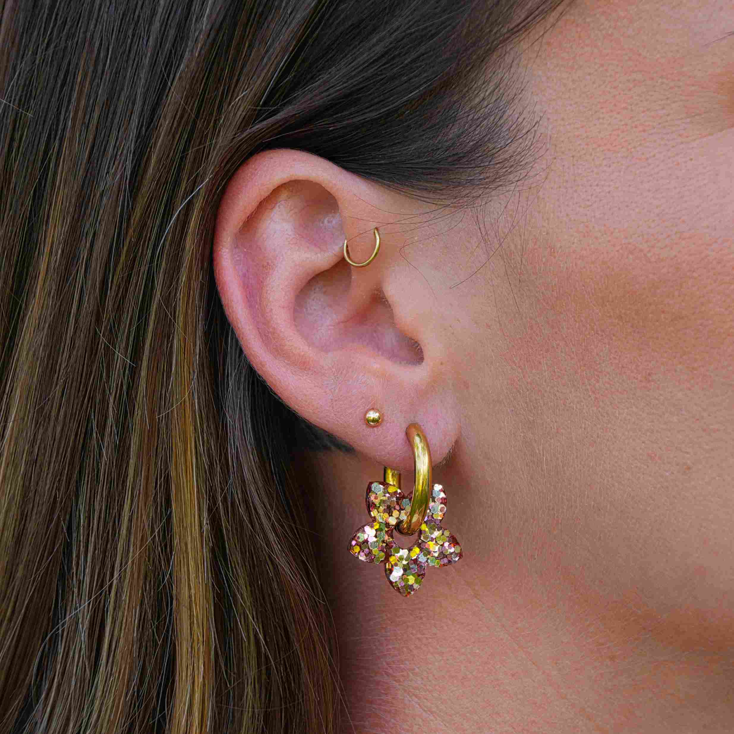 Classic Mixed Tiaré Hoop Earrings