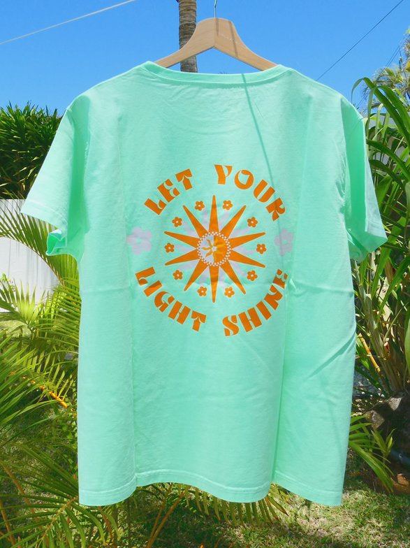 T-shirt Vert Menthe | Let Your Light Shine