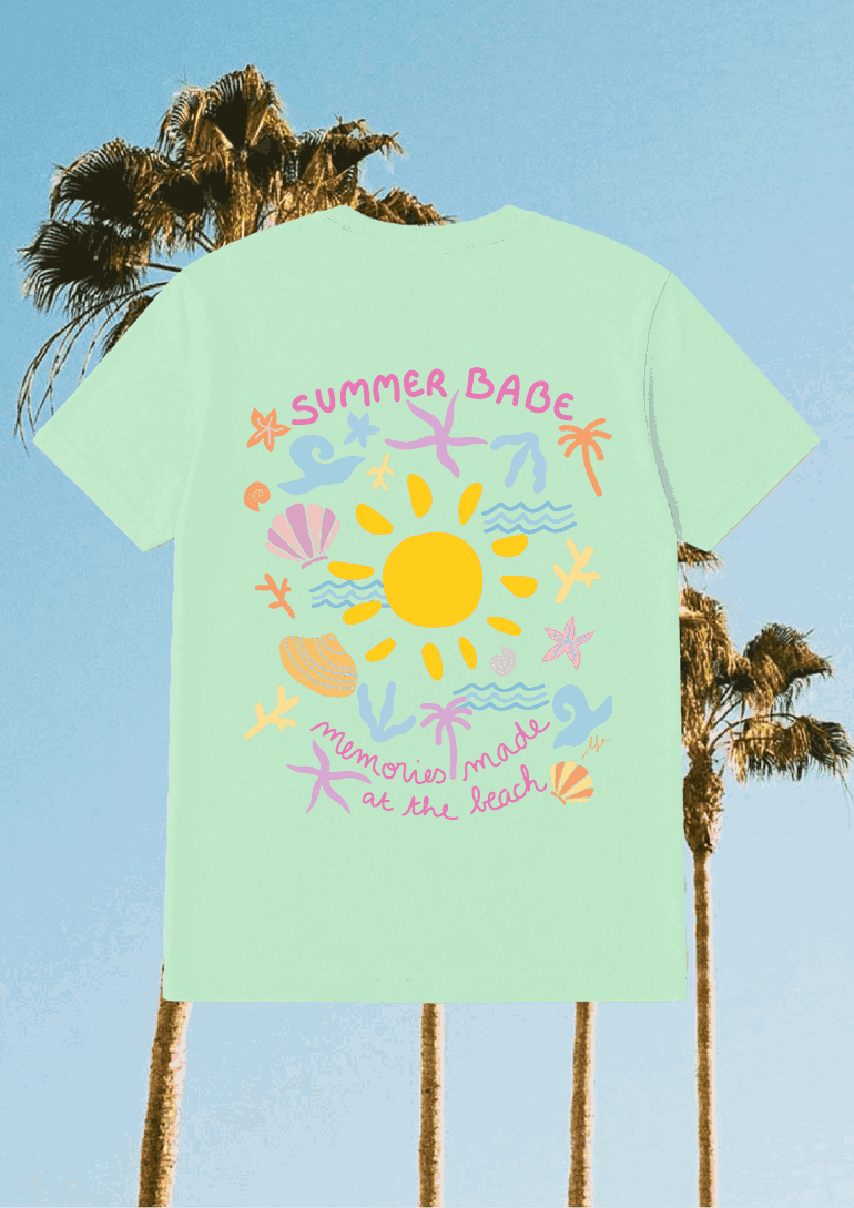T-Shirt Mint | Summer Babe
