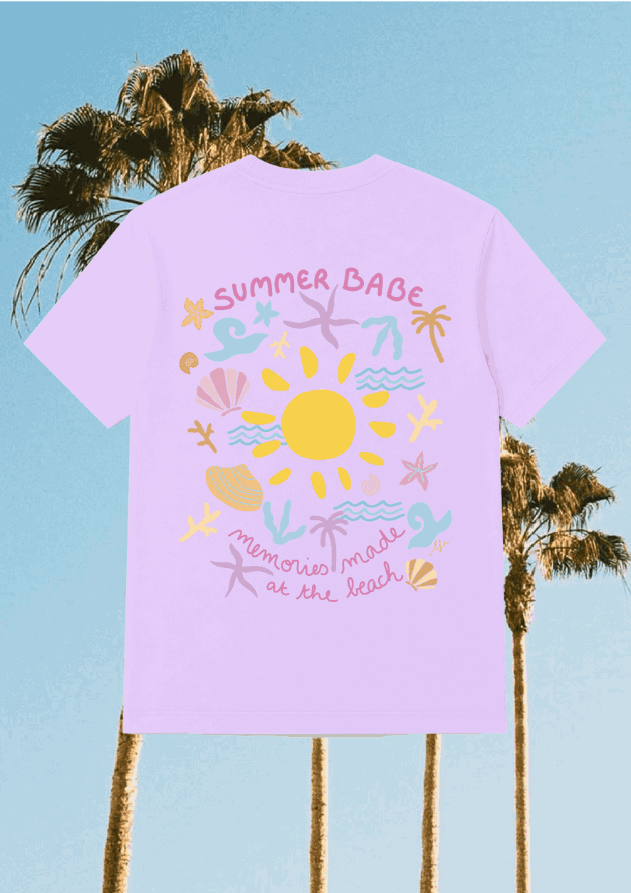 T-Shirt Flieder | Summer Babe