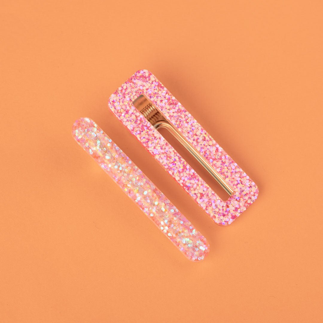 Barrettes Mix Rose-Les Nicolettes
