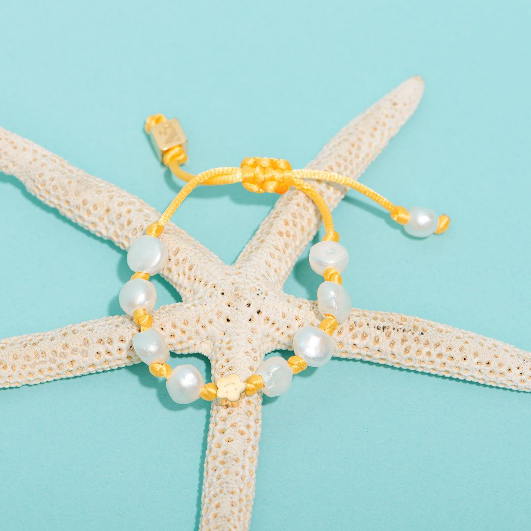 Bracelets Océan Fleur Jaune-Les Nicolettes