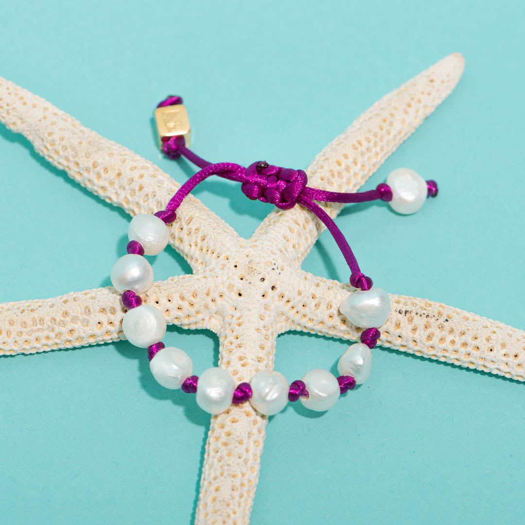 Bracelets Océan Prune-Les Nicolettes