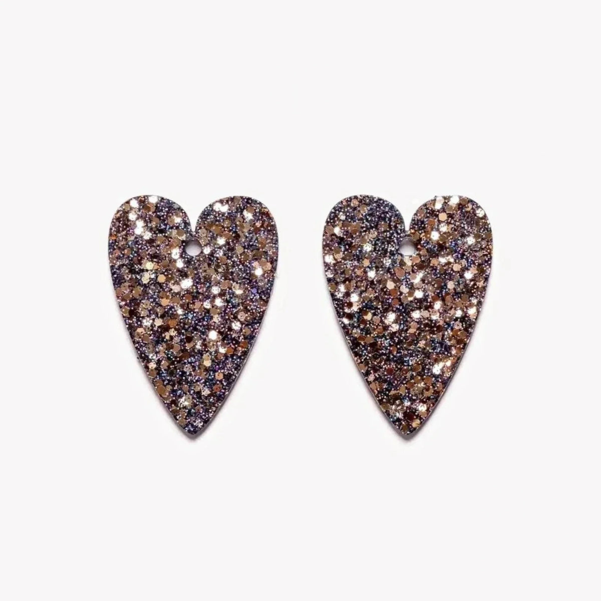 Paire de charms Cœur coloris Dark Gold (n°10) – Les Nicolettes