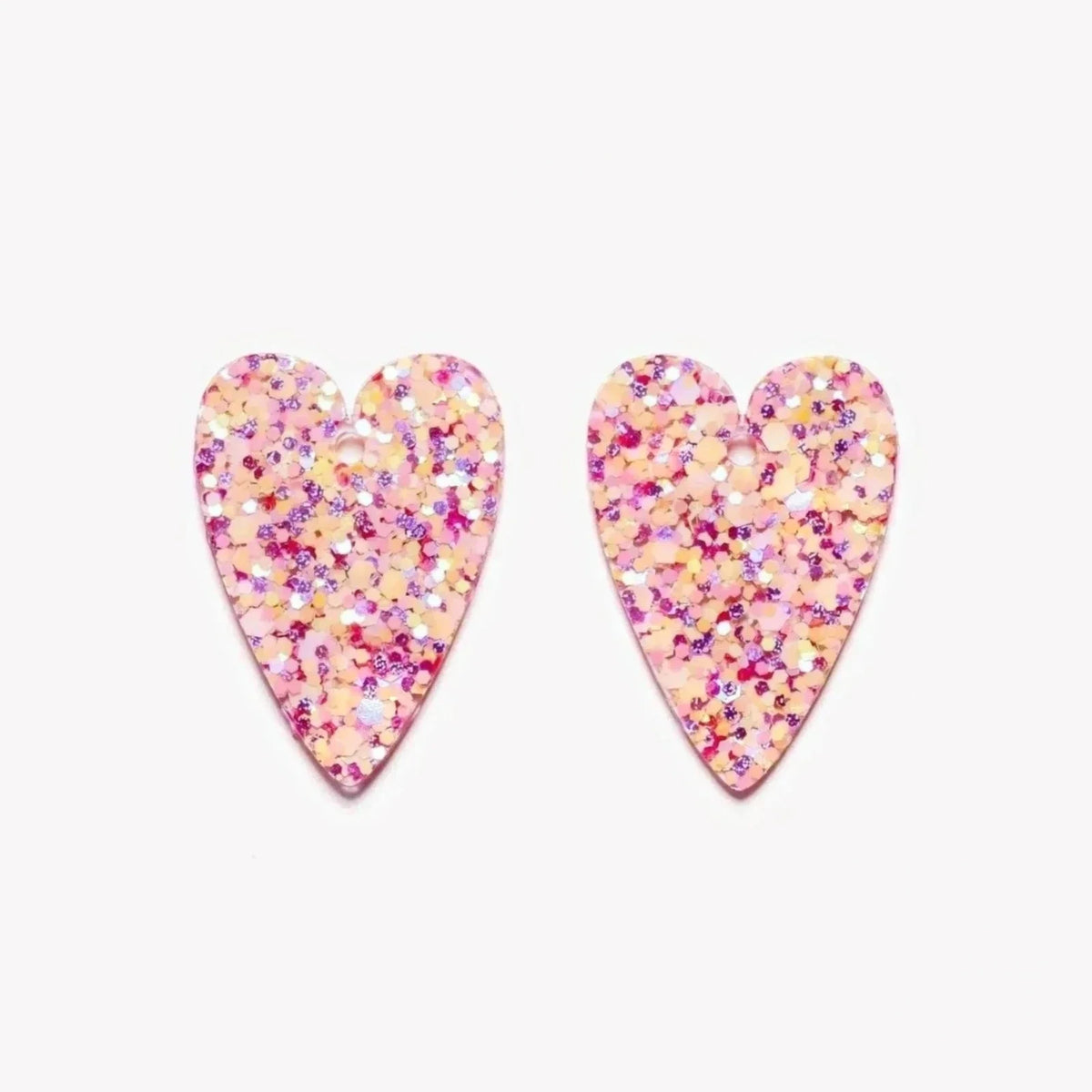 Paire de charms Cœur coloris Summer Sunset (n°12) – Les Nicolettes