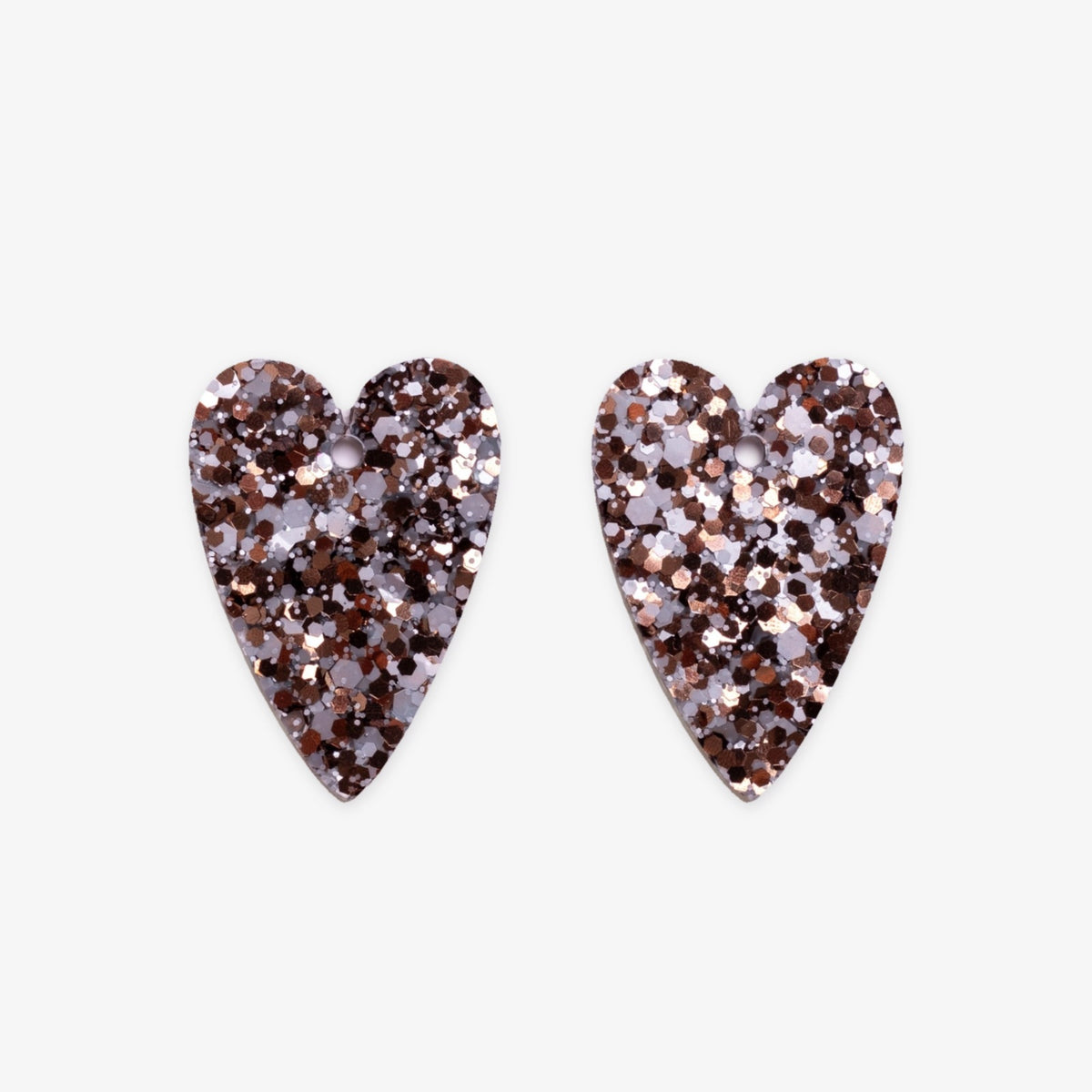 Charms Cœur Mix Bleu Marron-Les Nicolettes