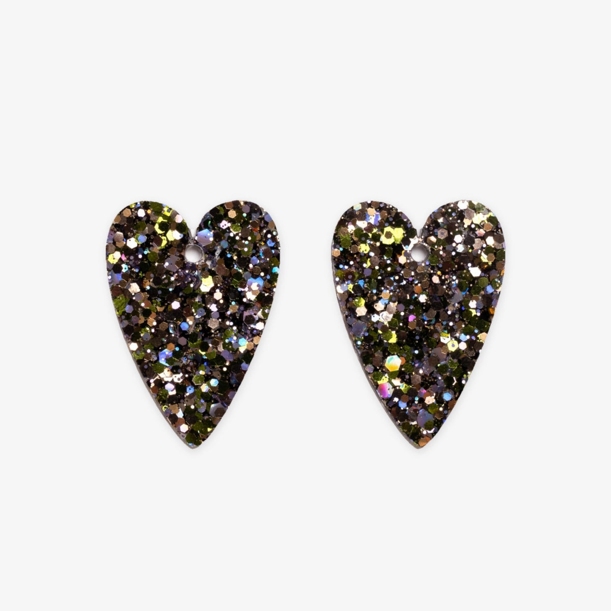 Charms Cœur Mix Vert Parme-Les Nicolettes