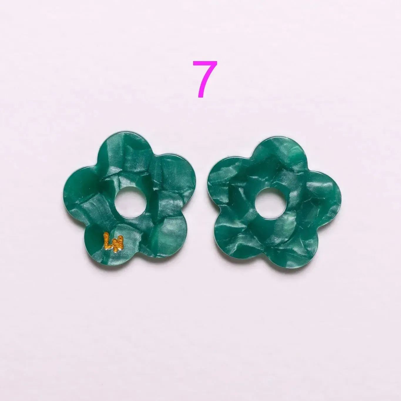 Charms Fleur Acétate | Choisissez votre paire parmi 9 créations-Les Nicolettes