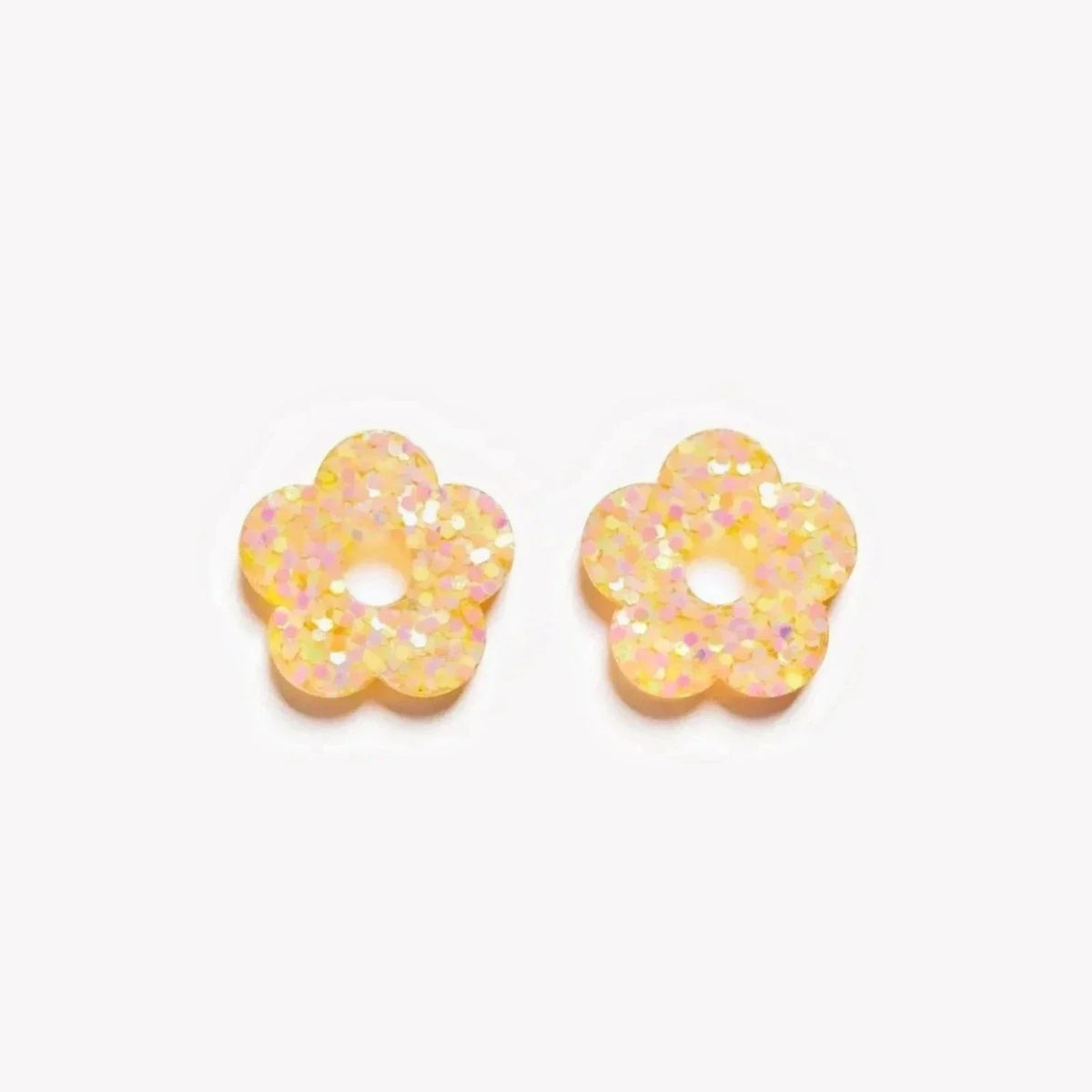 Paire de charms Fleur coloris Orange Jaune (n°9) – Les Nicolettes