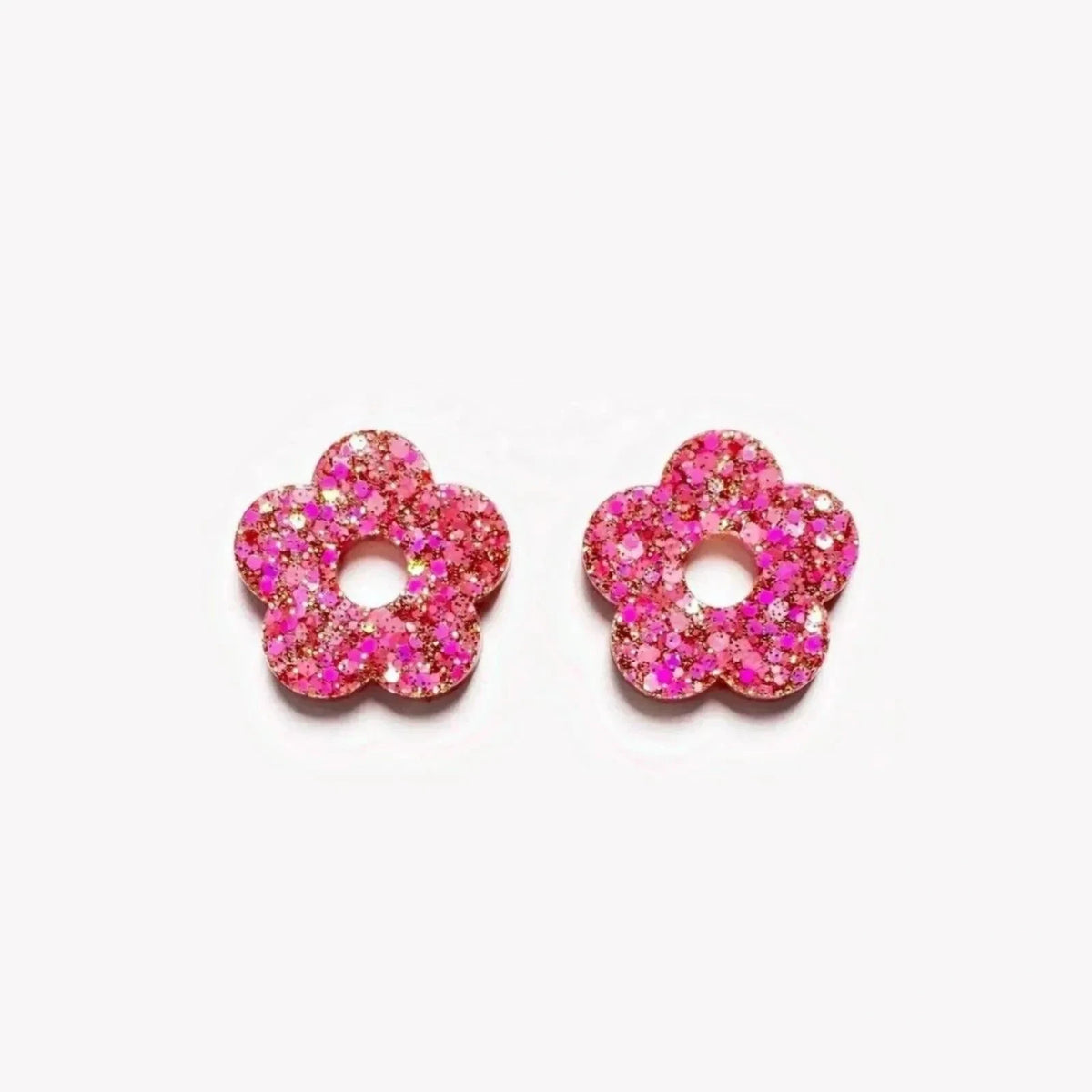 Paire de charms Fleur coloris Mix Rose Rouge (n°4) – Les Nicolettes