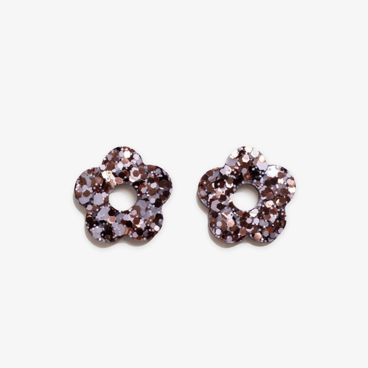 Charms Fleur Mix Bleu Marron-Les Nicolettes