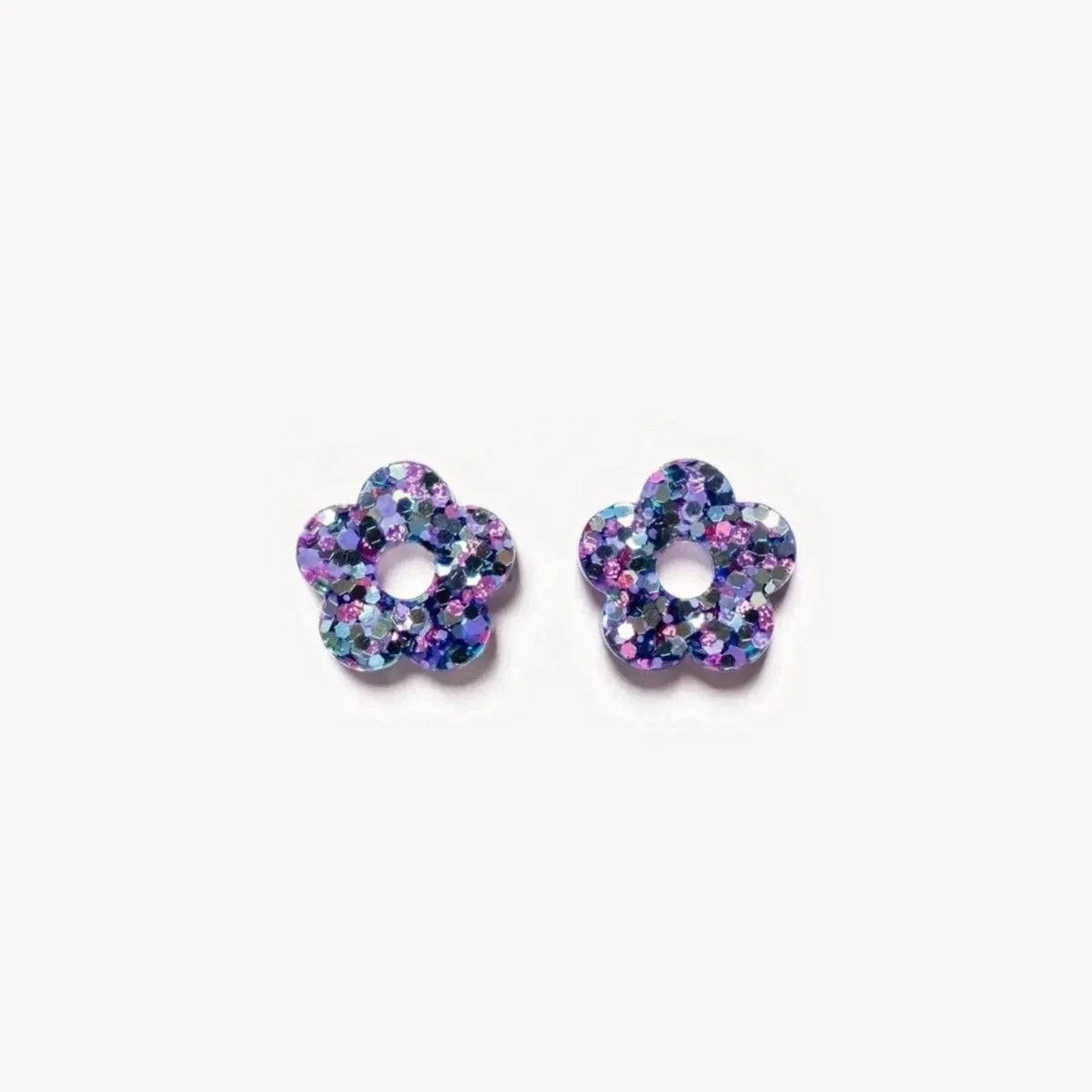 Coppia di charms Mini Fiore colore Mix Viola Blu (n. 3) – Les Nicolettes