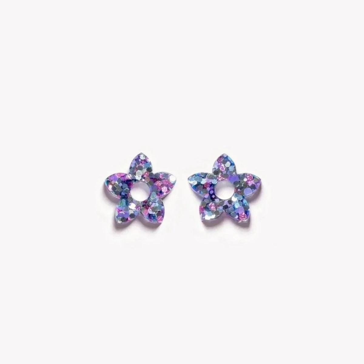 Pair of Mini Tiaré charms in Mix Purple Blue (no. 1) – Les Nicolettes