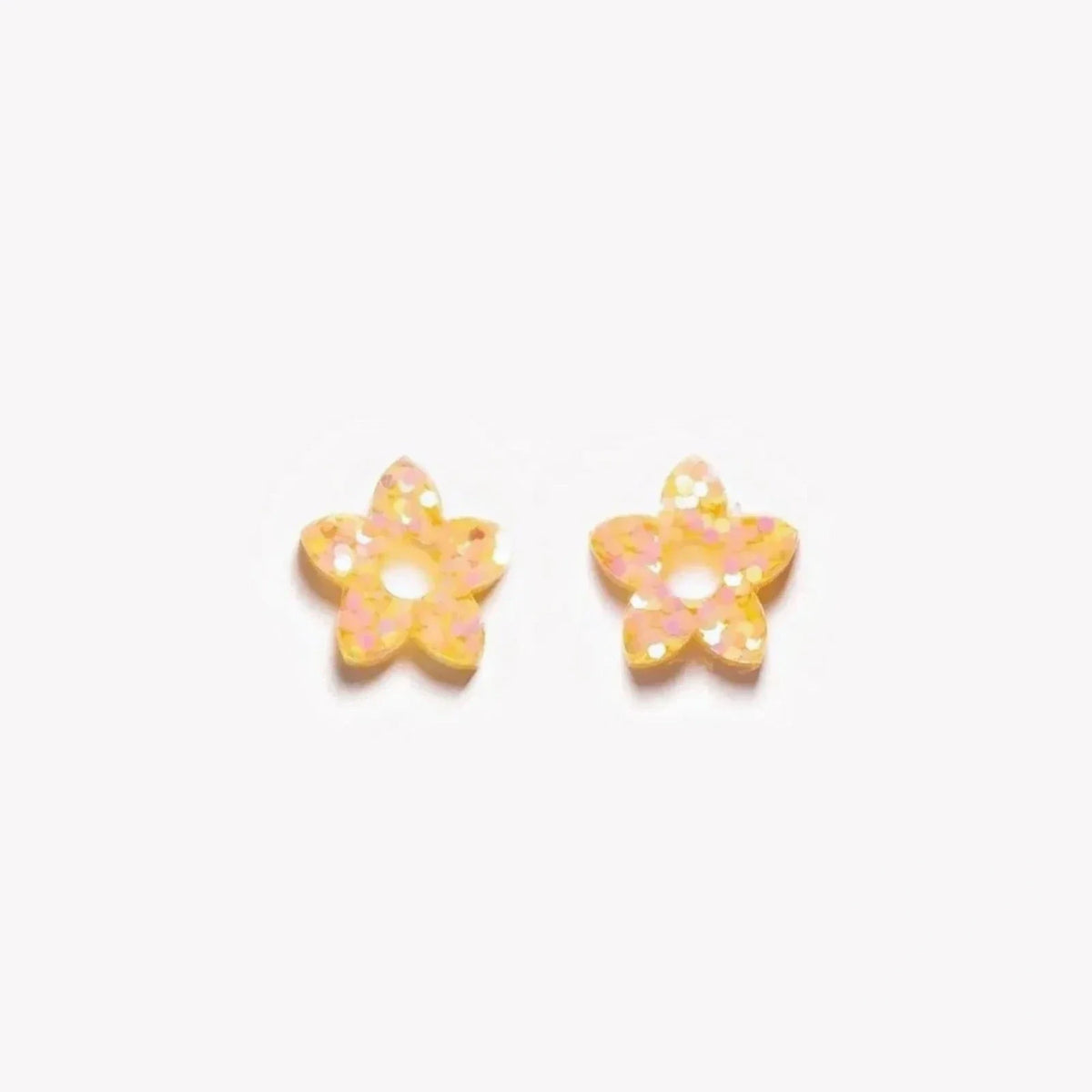 Pair of Mini Tiaré charms in Orange Yellow (no. 5) – Les Nicolettes