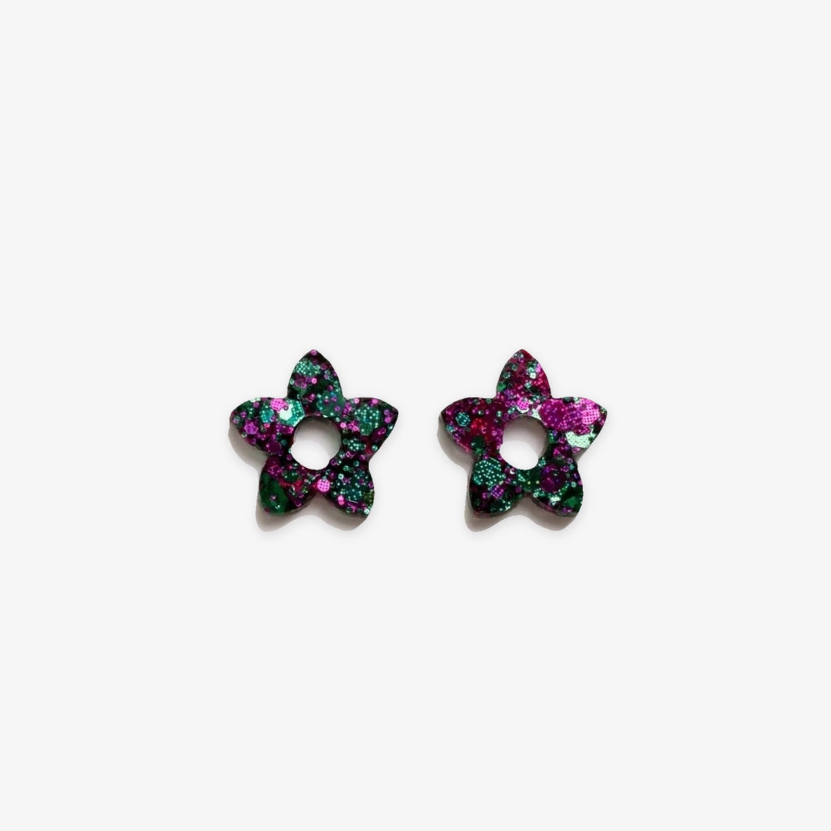 Charms mini Tiaré Émeraude Fuchsia-Les Nicolettes