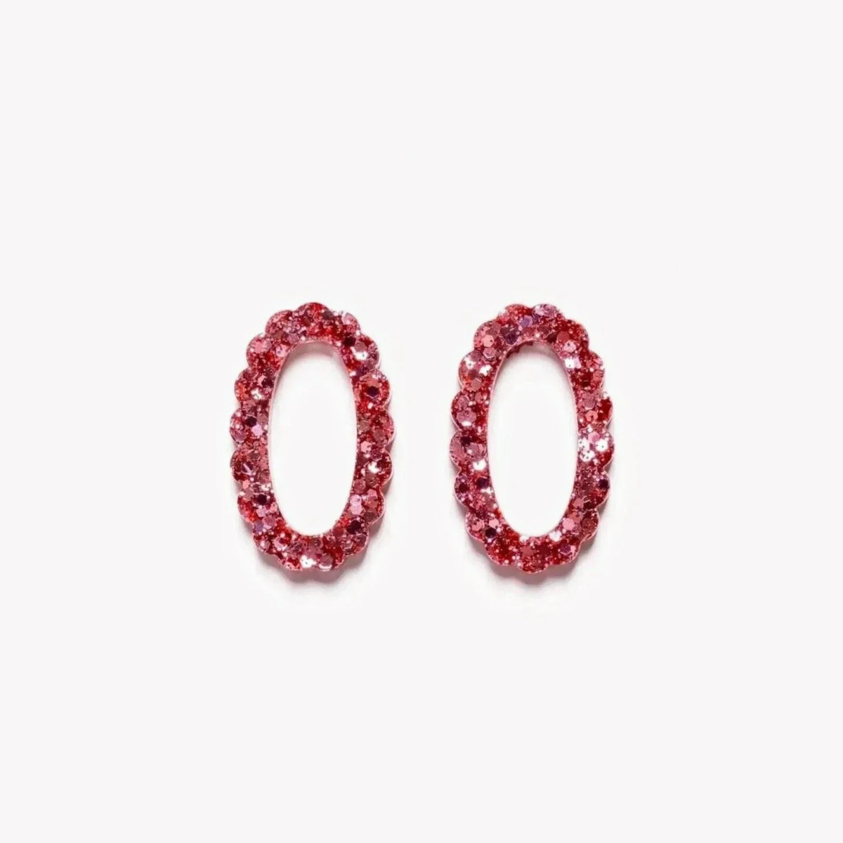 Pair of Oval charms in Champagne Rosé (no. 15) – Les Nicolettes