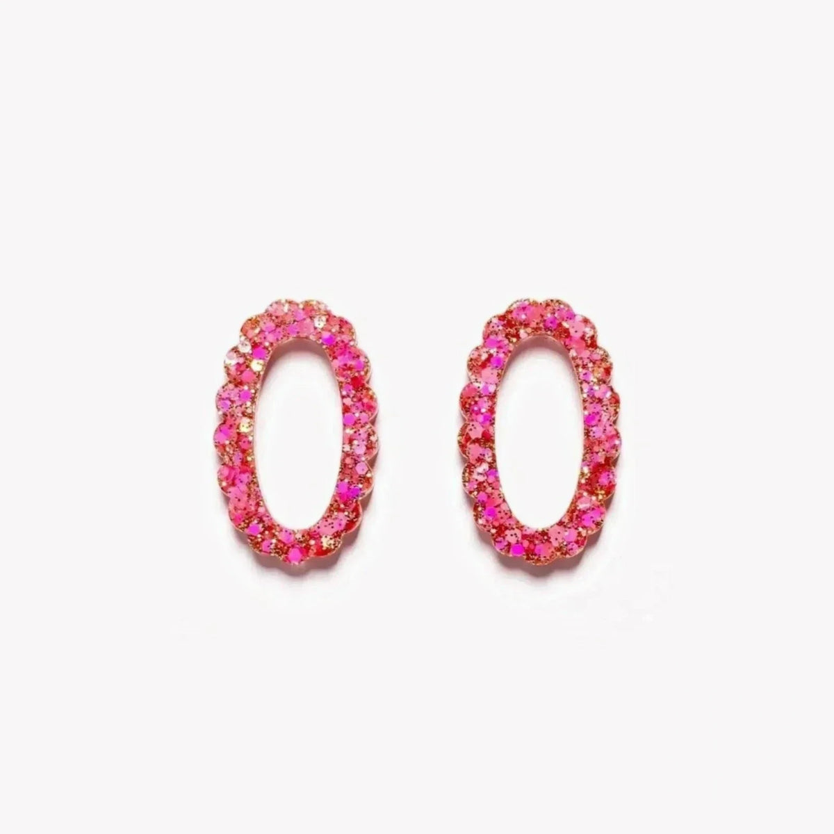 Pair of Oval charms in Mix Pink Red (no. 4) – Les Nicolettes