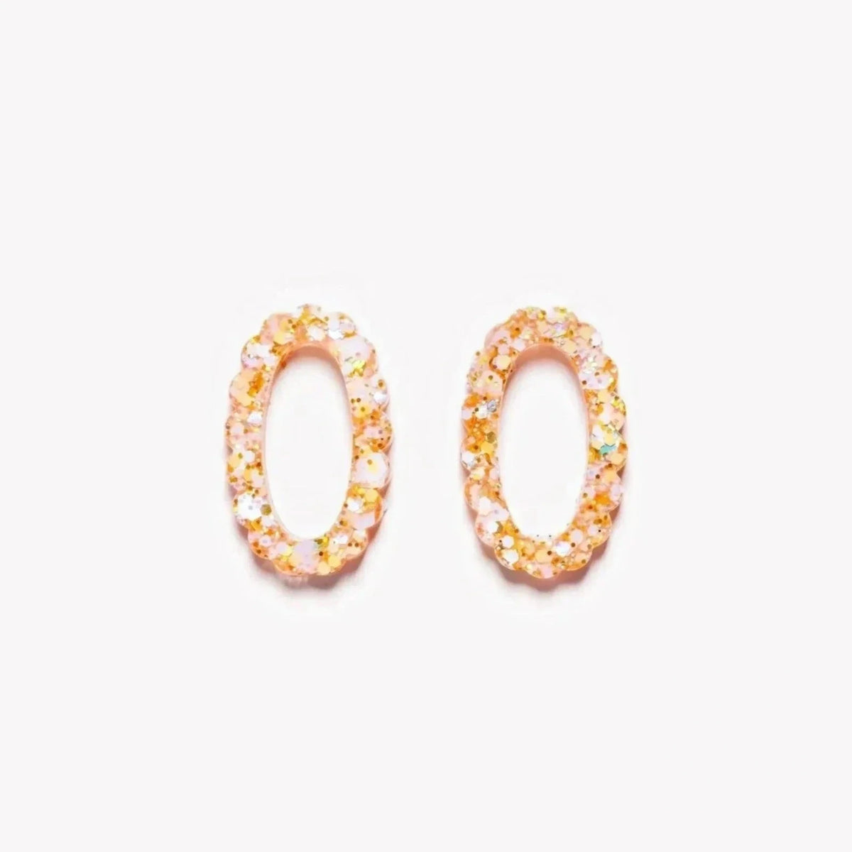Pair of Oval charms in Ivory Orange (no. 5) – Les Nicolettes
