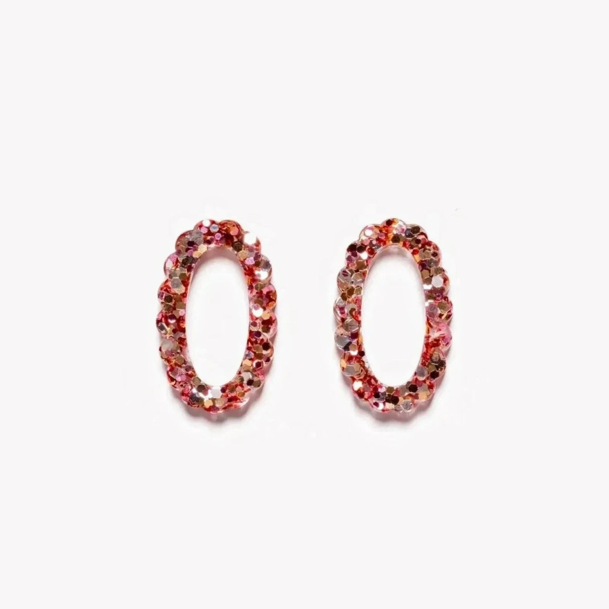 Pair of Oval charms in Classic Mix (no. 6) – Les Nicolettes