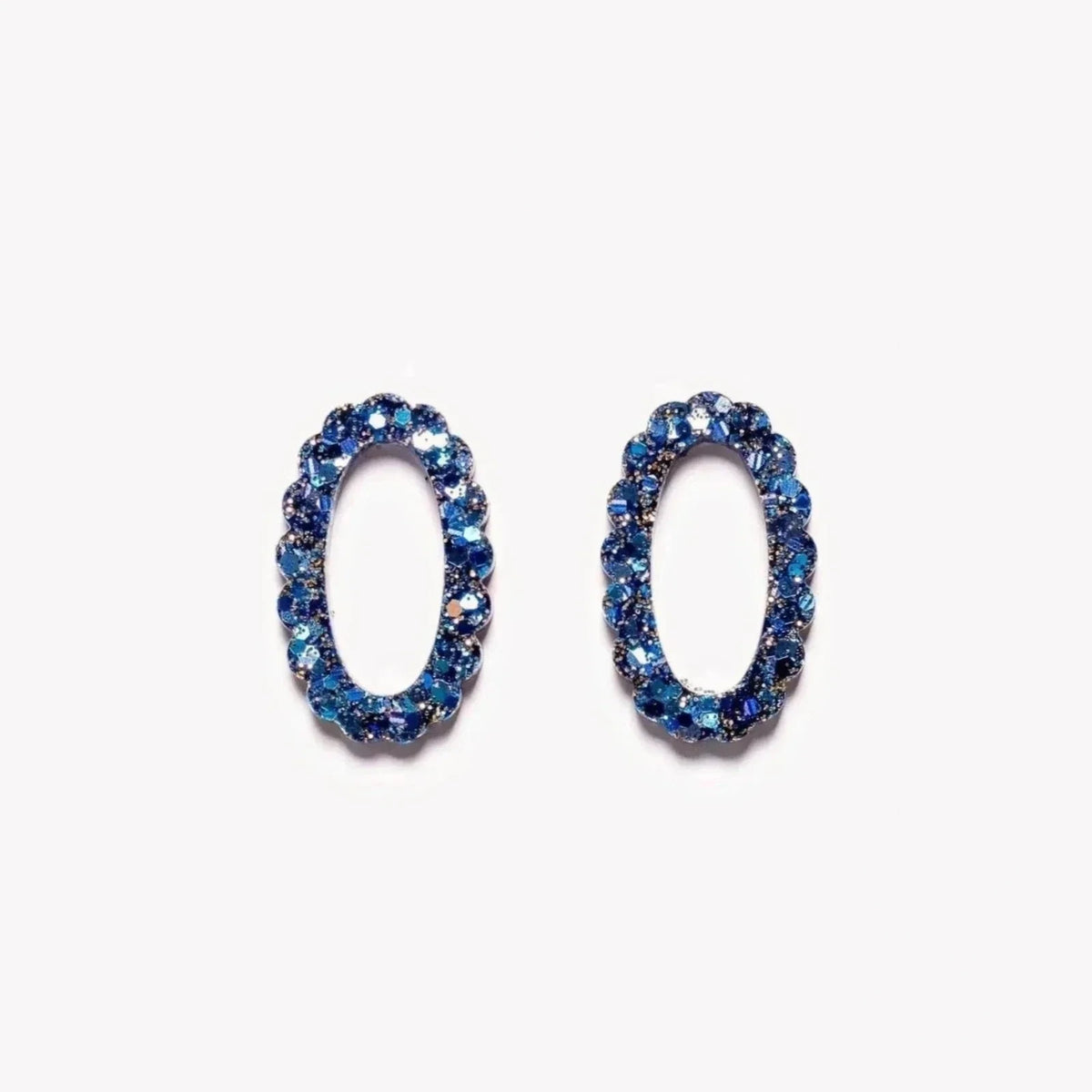 Pair of Oval charms in Mix Blue (no. 7) – Les Nicolettes