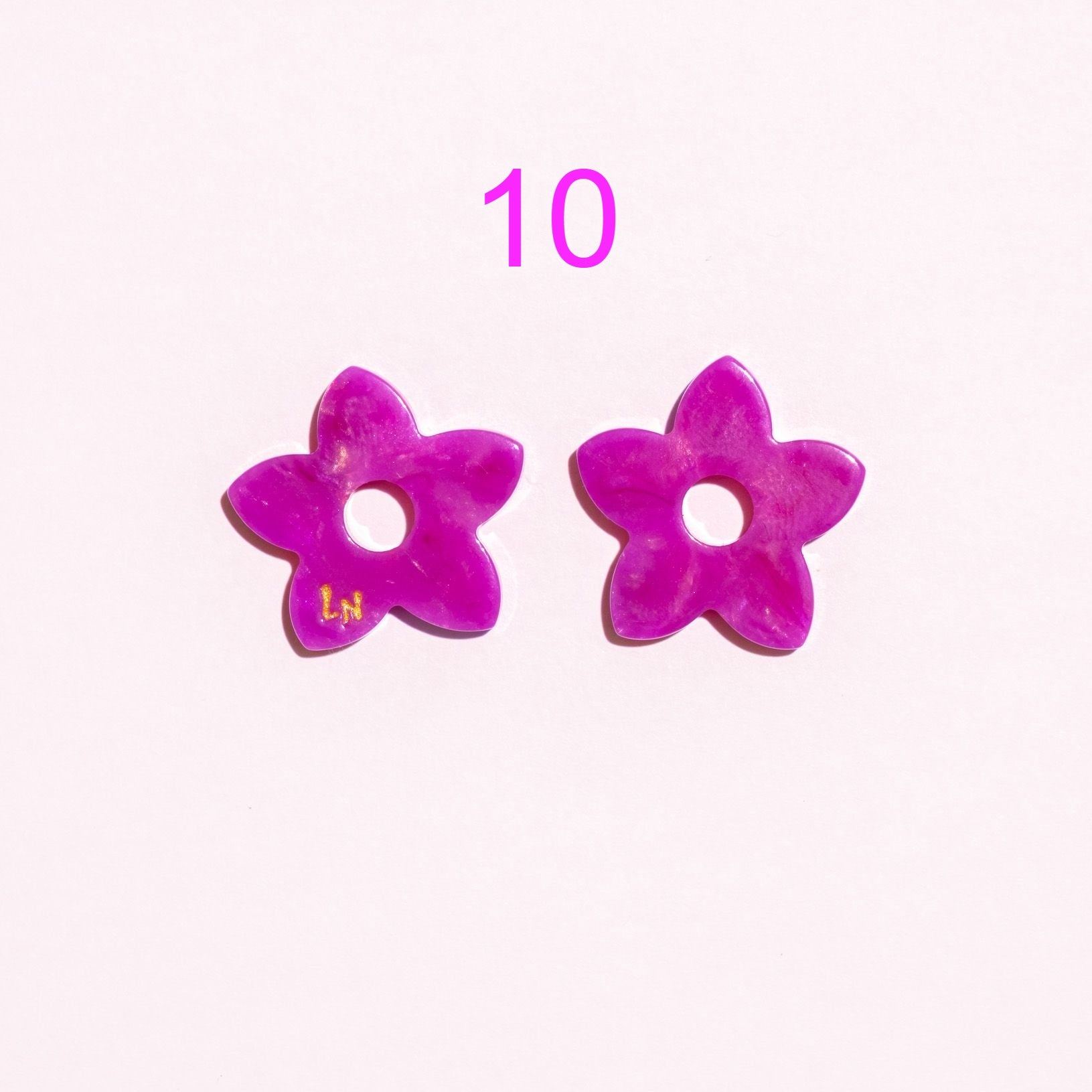 Charms Tiaré Acétate | Choisissez votre paire parmi 11 créations-Les Nicolettes