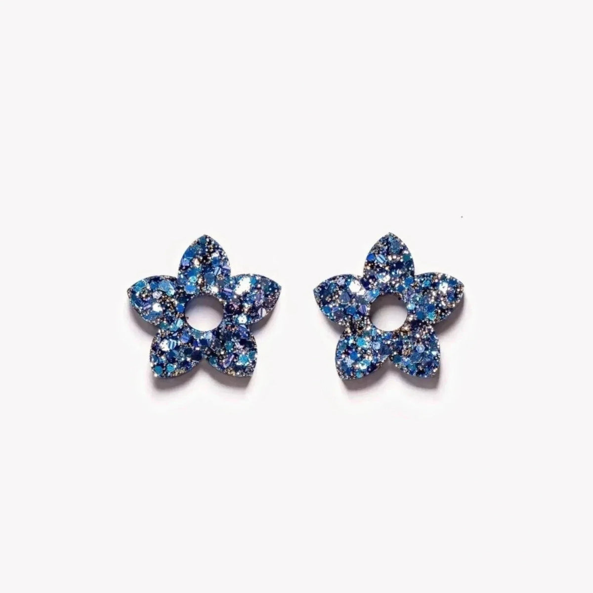 Paire de charms Tiaré coloris Mix Bleu (n°2) – Les Nicolettes