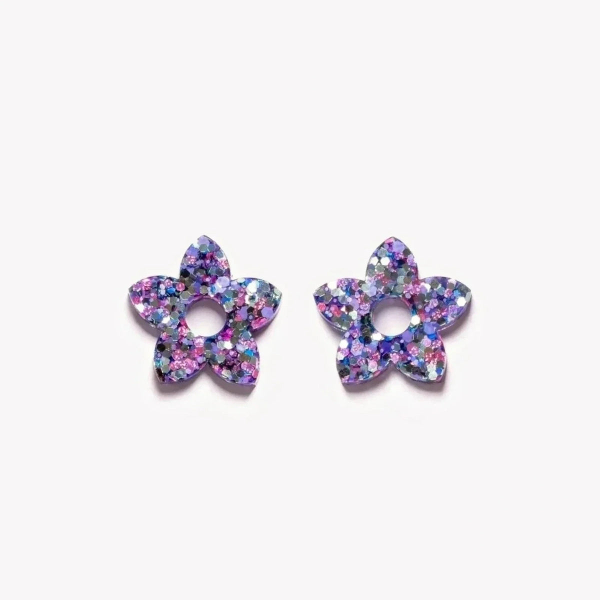 Paire de charms Tiaré coloris Mix Violet Bleu (n°3) – Les Nicolettes