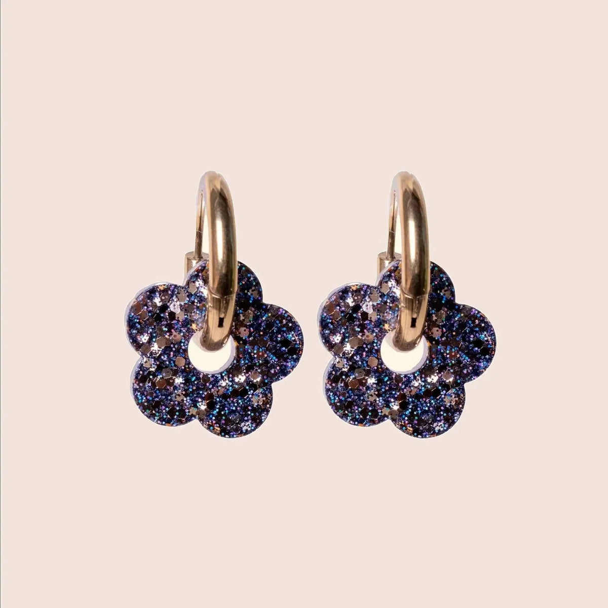 Créoles Fleur Dark Gold – Les Nicolettes