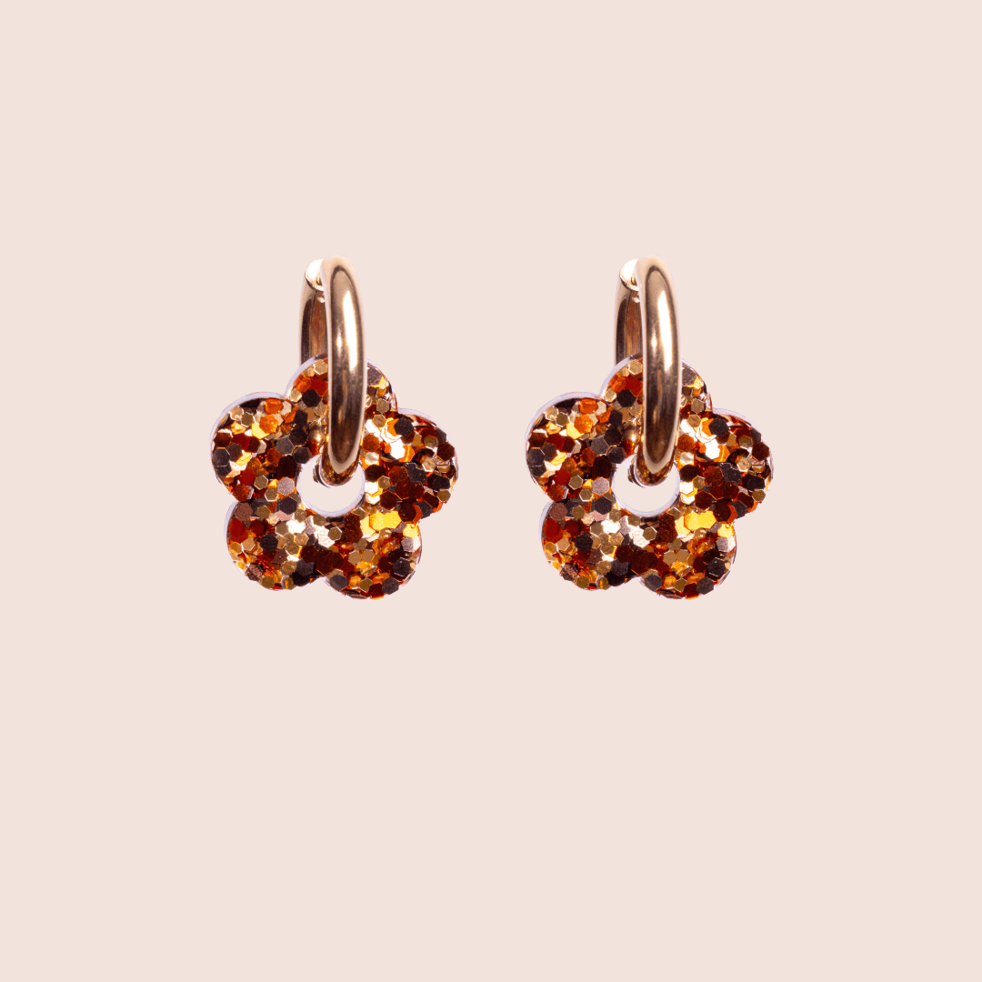 Créoles Fleur Pumpkin Spice-Les Nicolettes