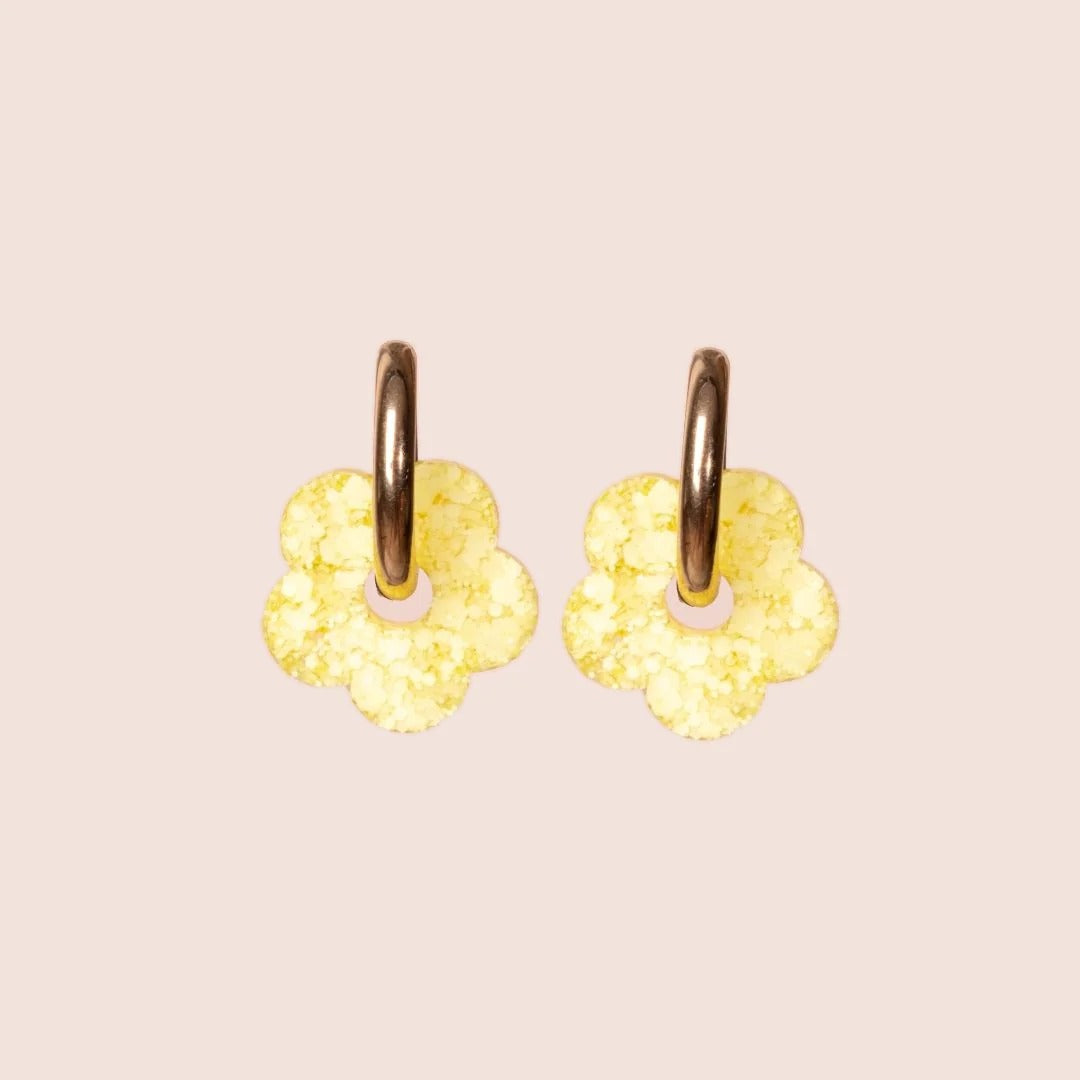 Créoles Fleur Sorbet Citron – Les Nicolettes