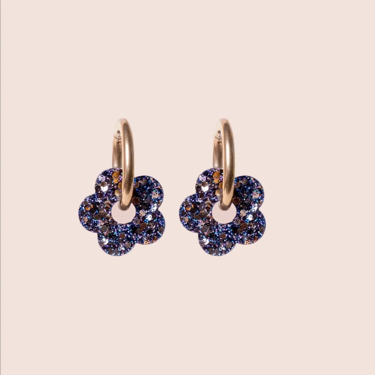 Créoles Mini Fleur Dark Gold – Les Nicolettes