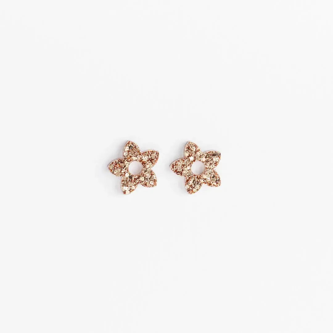 Créoles Mini Tiaré Champagne-Les Nicolettes