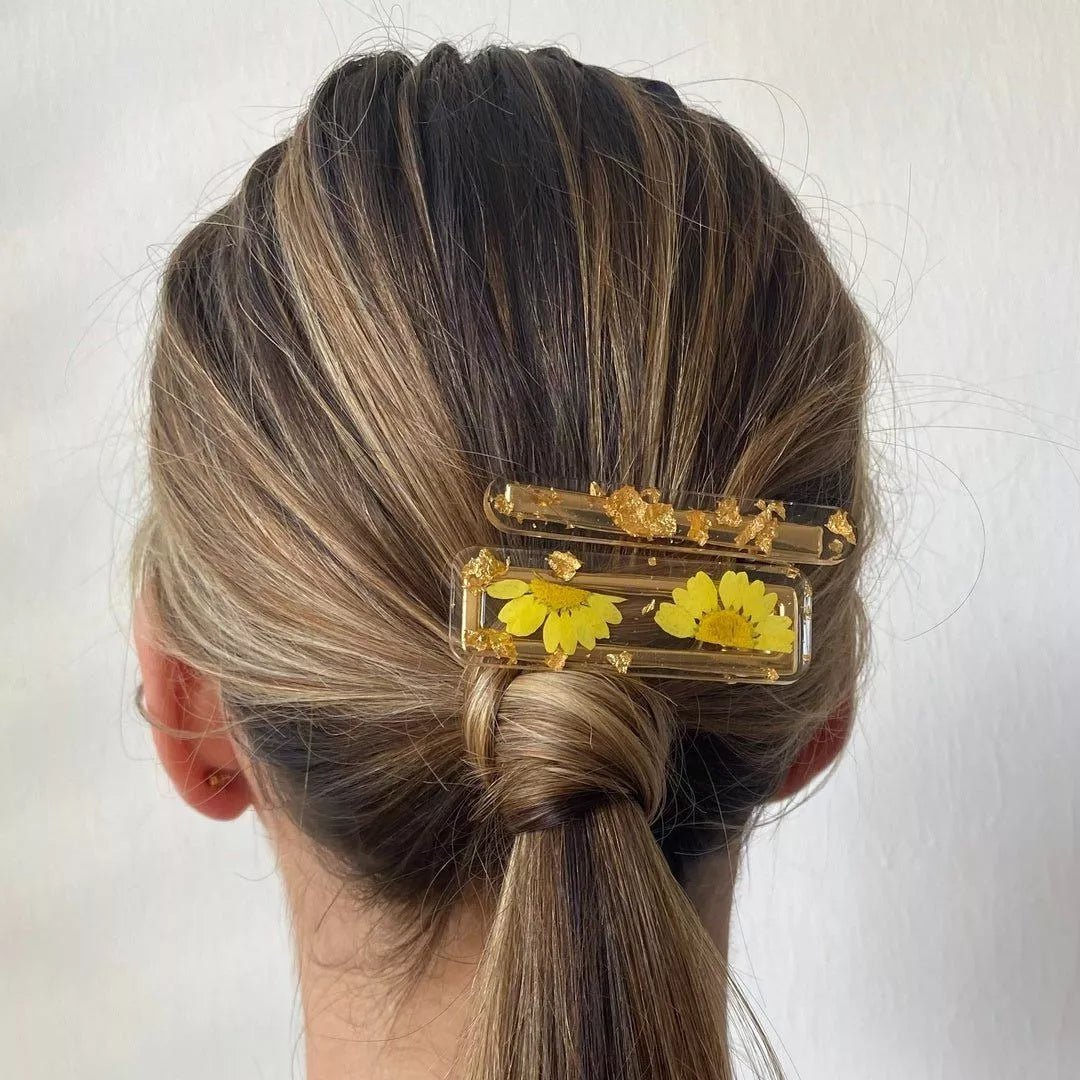 Élégance au Quotidien : Idées de Coiffures avec les Barrettes Les Nicolettes - Barrettes cheveux femme fait main en France Les Nicolettes