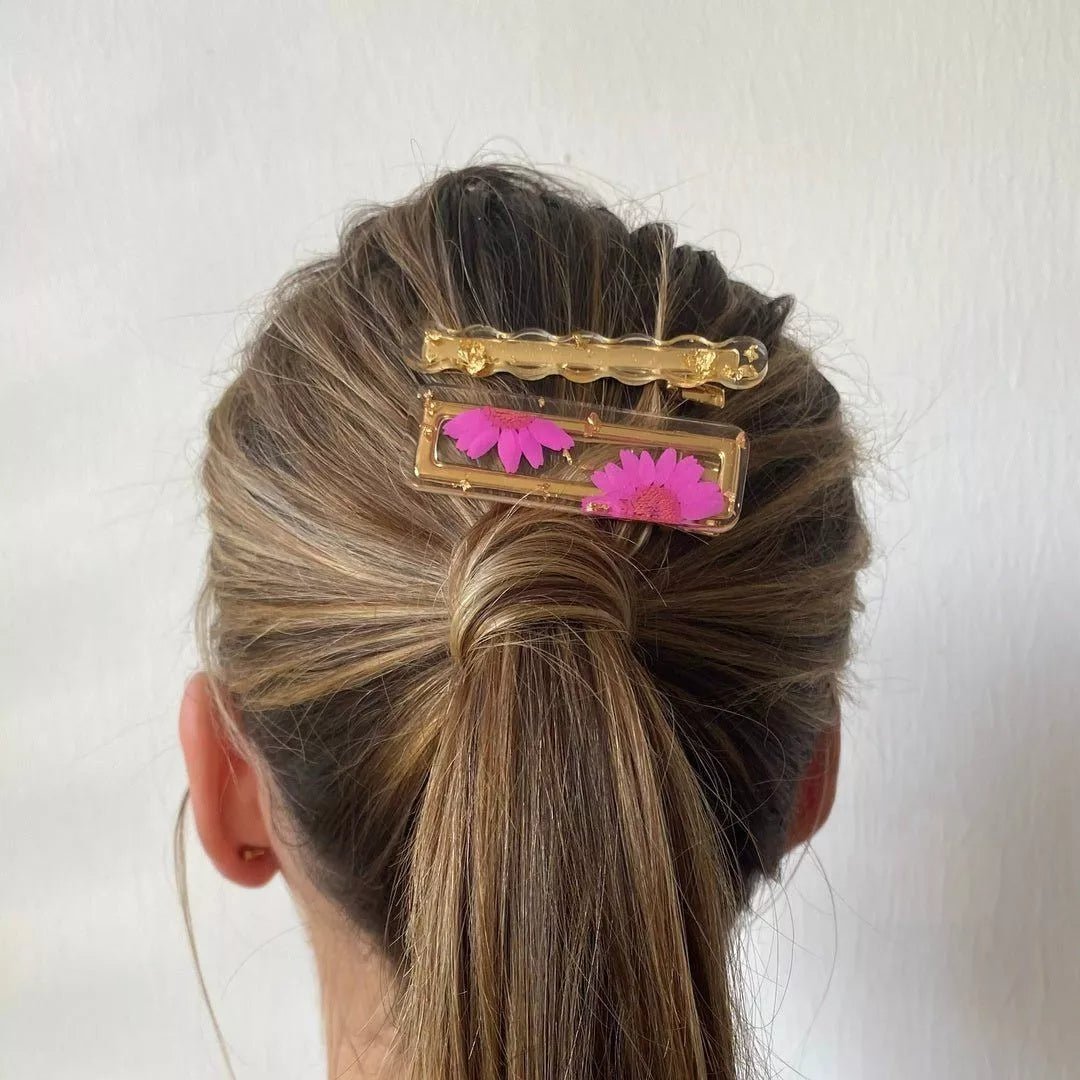 Élégance au Quotidien : Idées de Coiffures avec les Barrettes Les Nicolettes - Barrettes cheveux femme fait main en France Les Nicolettes